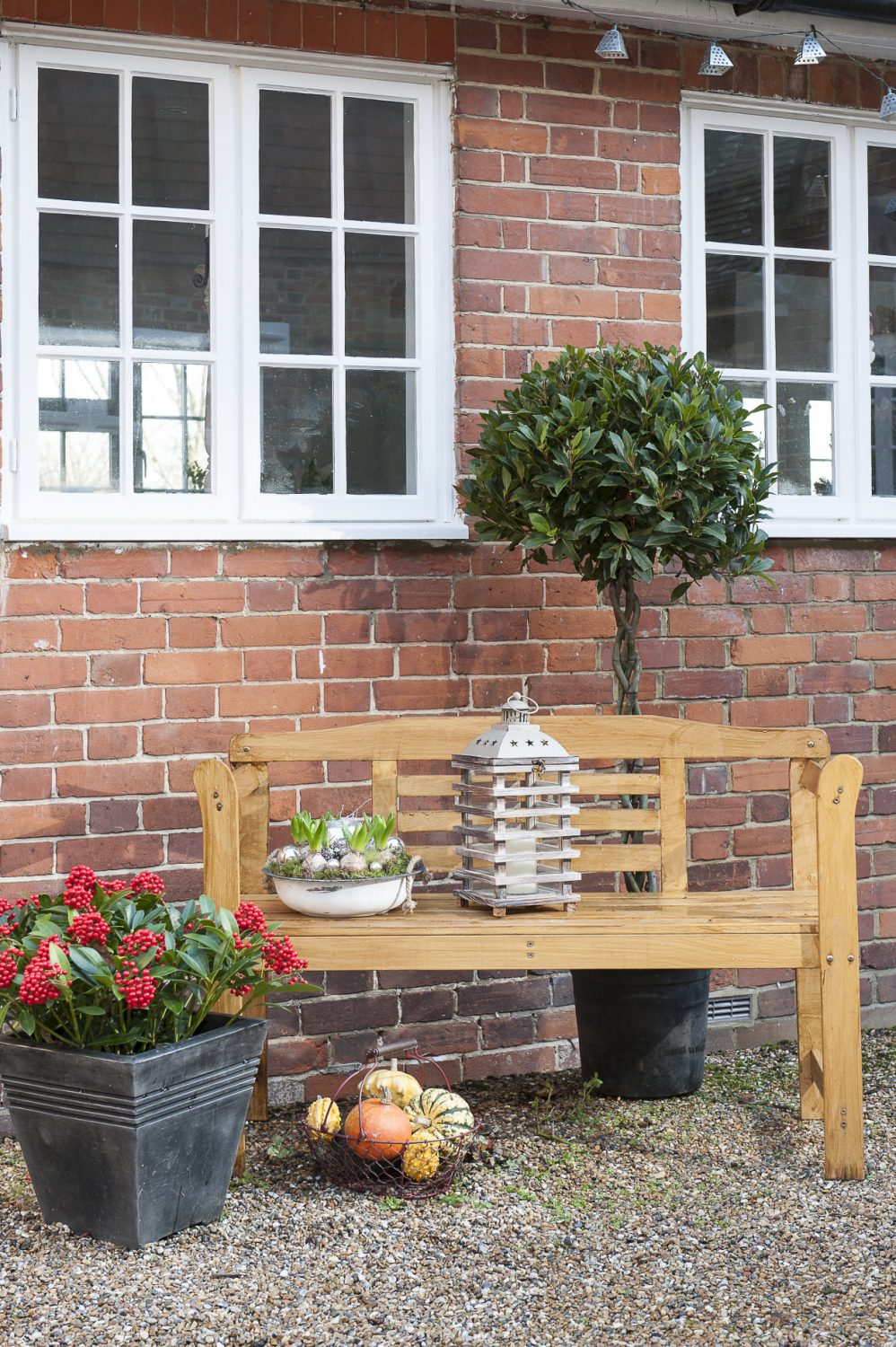 The shared courtyard is a lovely sheltered space in which to relax
