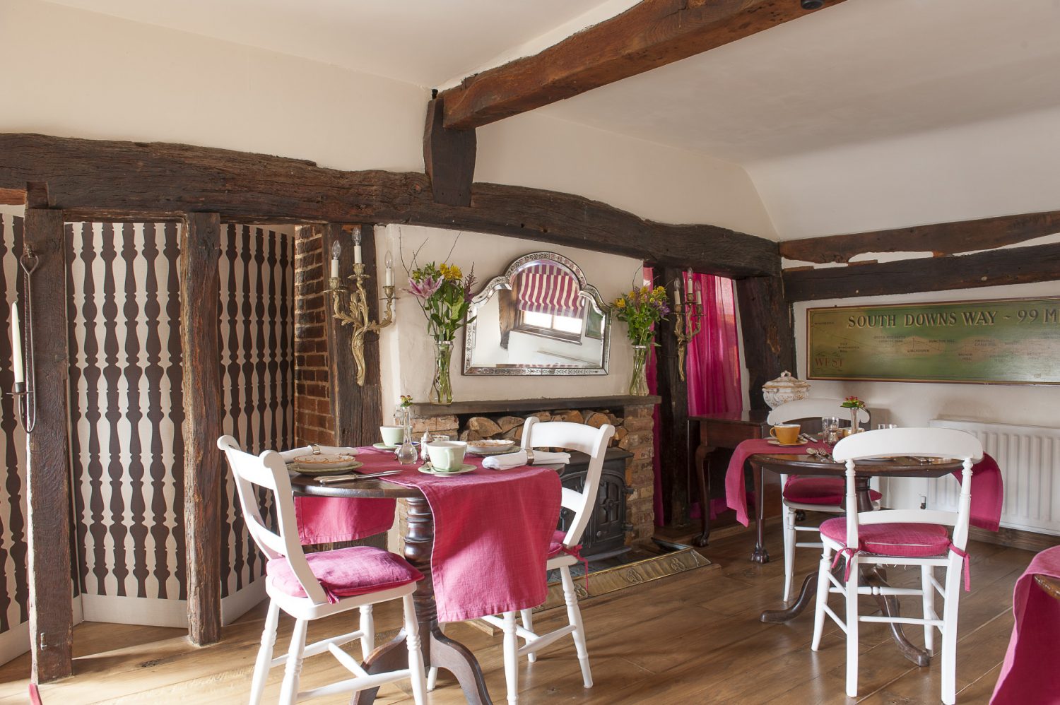 Matthew sources fresh, local ingredients to serve visitors in the cosy dining room during winter and on the open air patio in the summer months