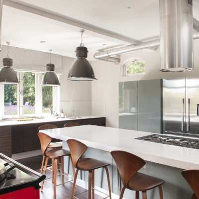 Mix together an interior decorator and a bespoke kitchen designer and you have the perfect recipe for creating a 21st century home from a Victorian coach house...