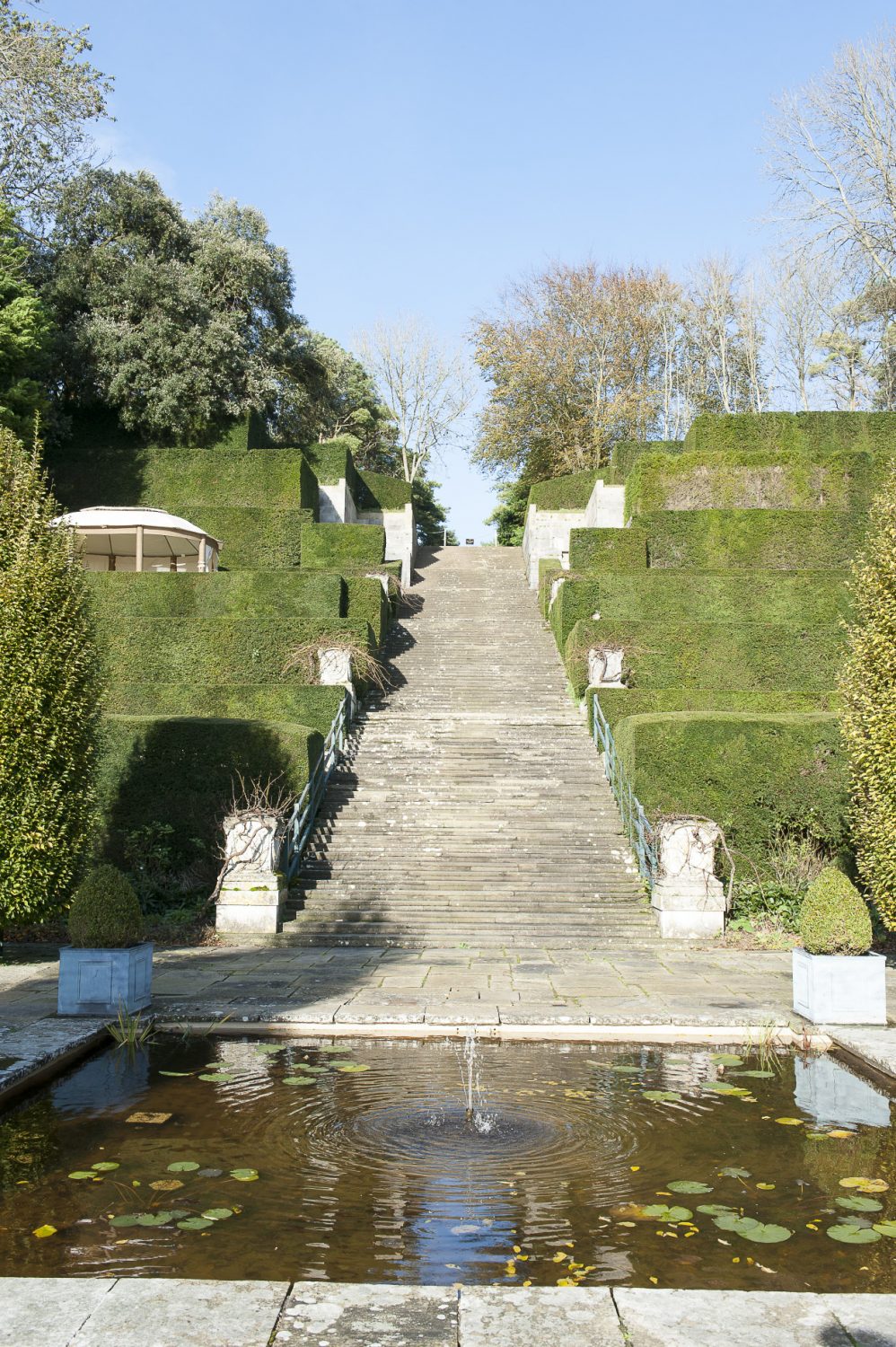 The terraced gardens