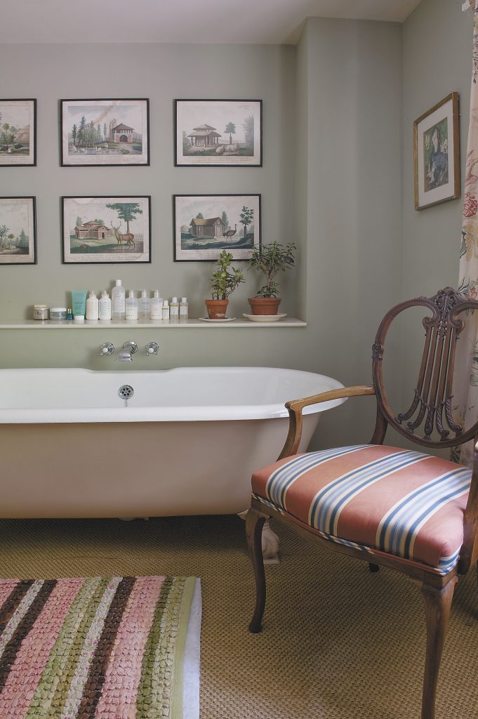 the calming and relaxing guest bathroom emulates the spa-touch of the bathrooms at The George in Rye