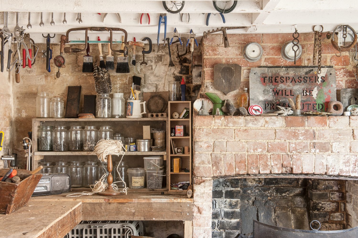 Nick’s outbuilding is crammed with vintage tools