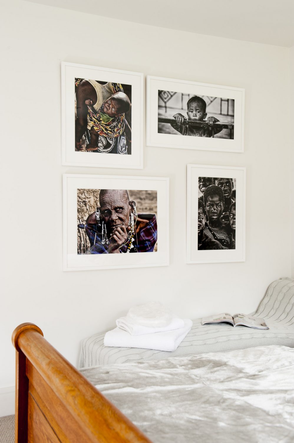 Ali’s photographs, taken on her travels, are on display throughout the house