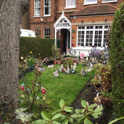 A characterful front garden seen on a trip to Putney