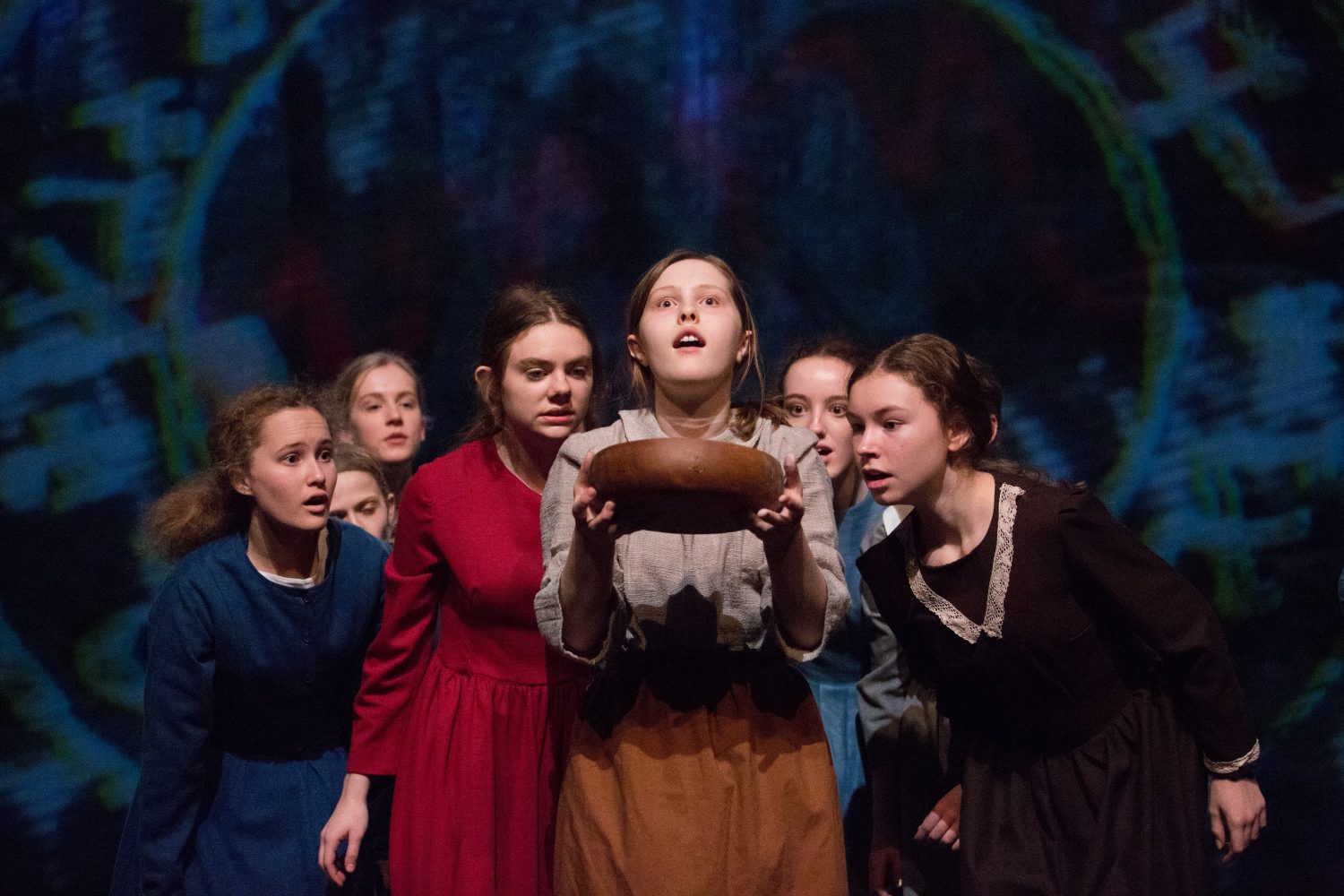Pupils from St Catherine’s, Guildford in a production of The Crucible