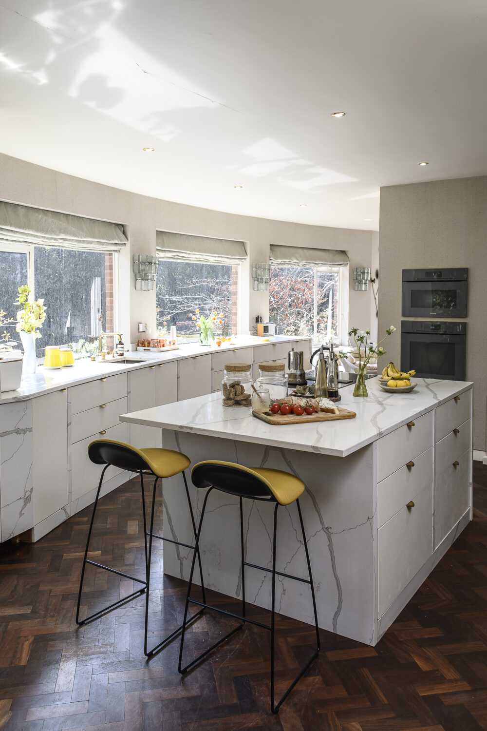 The kitchen has been turned into the bright, family orientated heart of the home.