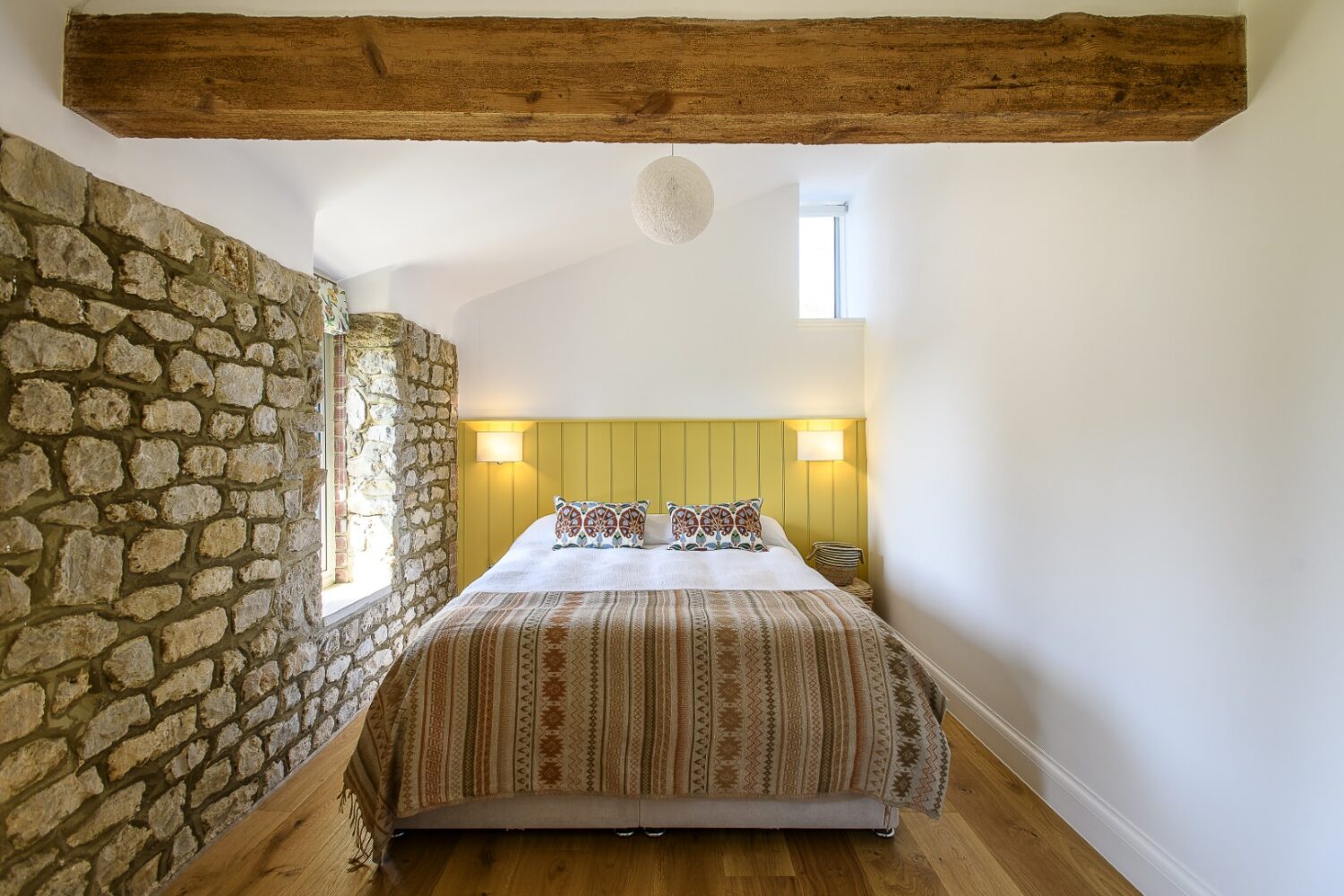 The guest rooms are uncluttered and tranquil spaces