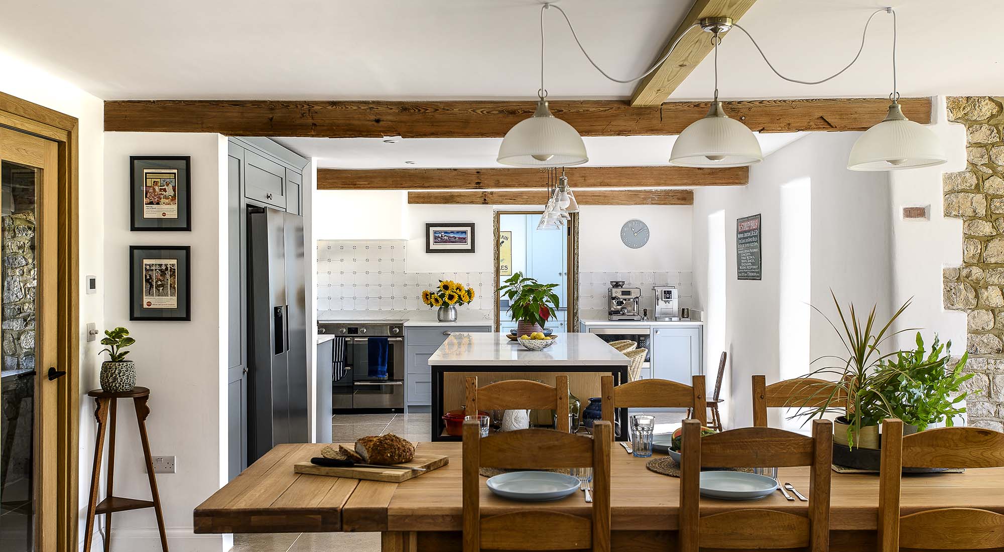The dining space is very much at the heart of the home