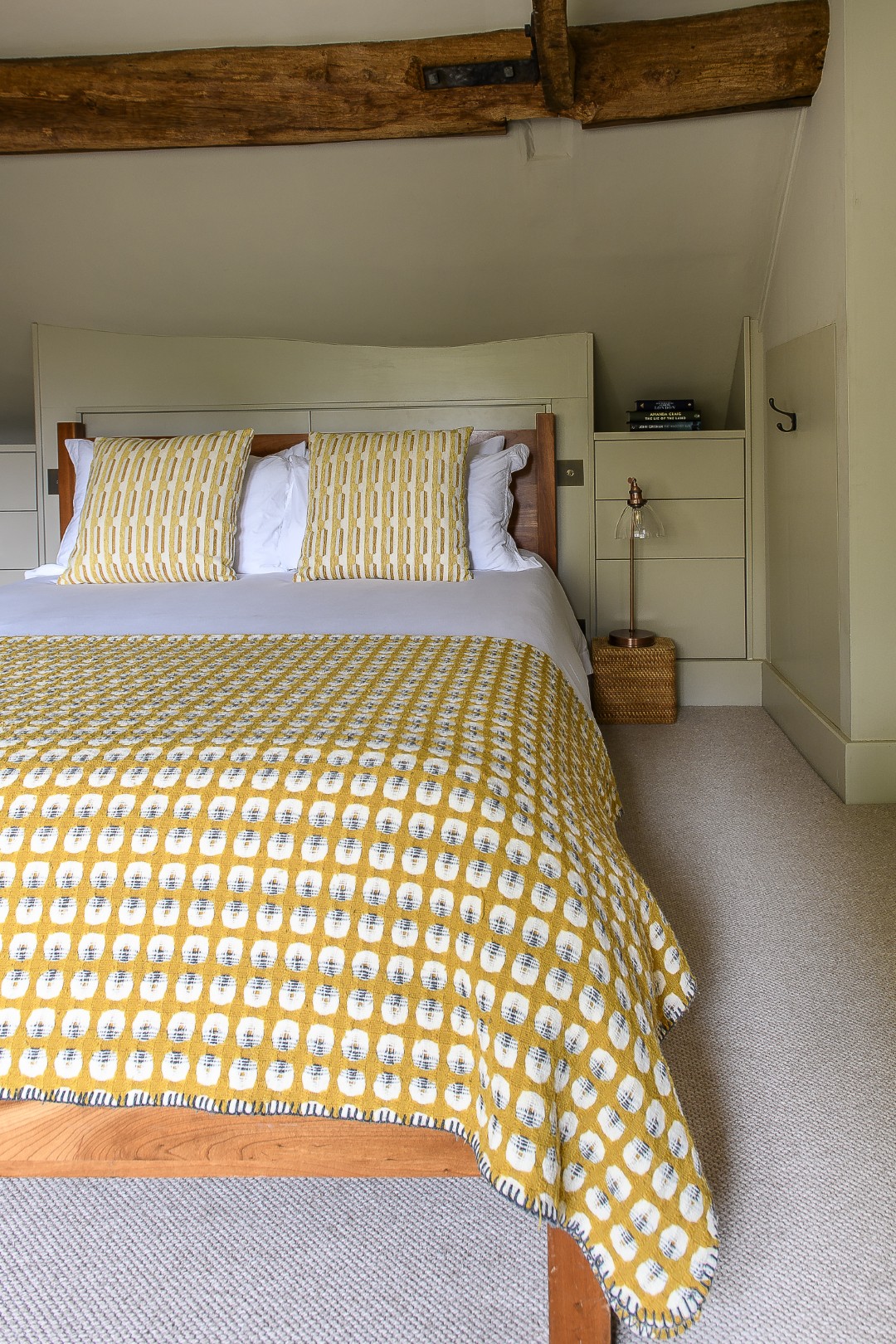 There is a collection of fabrics by Molly Mahon (who lives in nearby Forest Row) throughout the house.