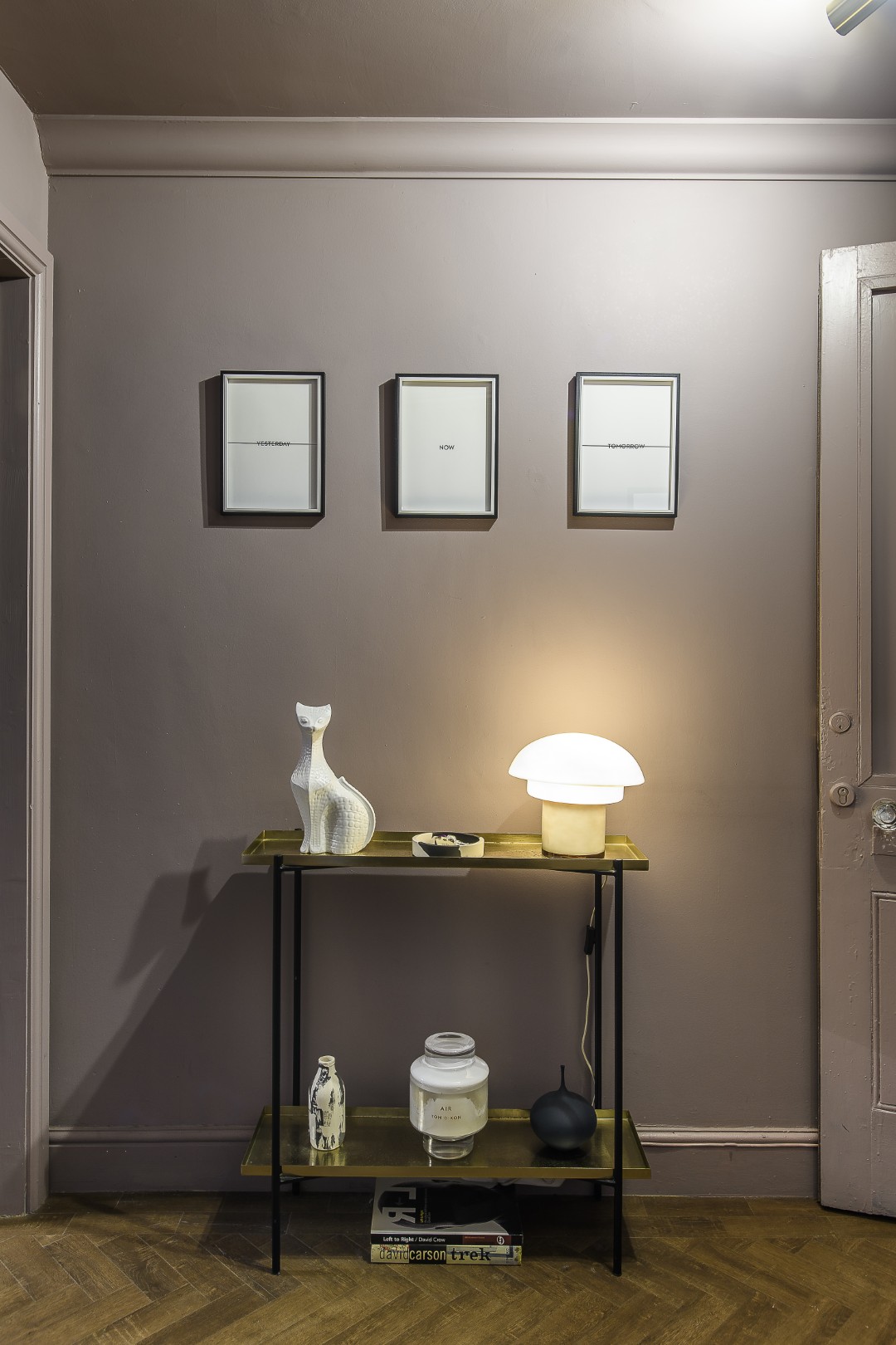 The hallway leads through to Matt’s office space and into the dining room