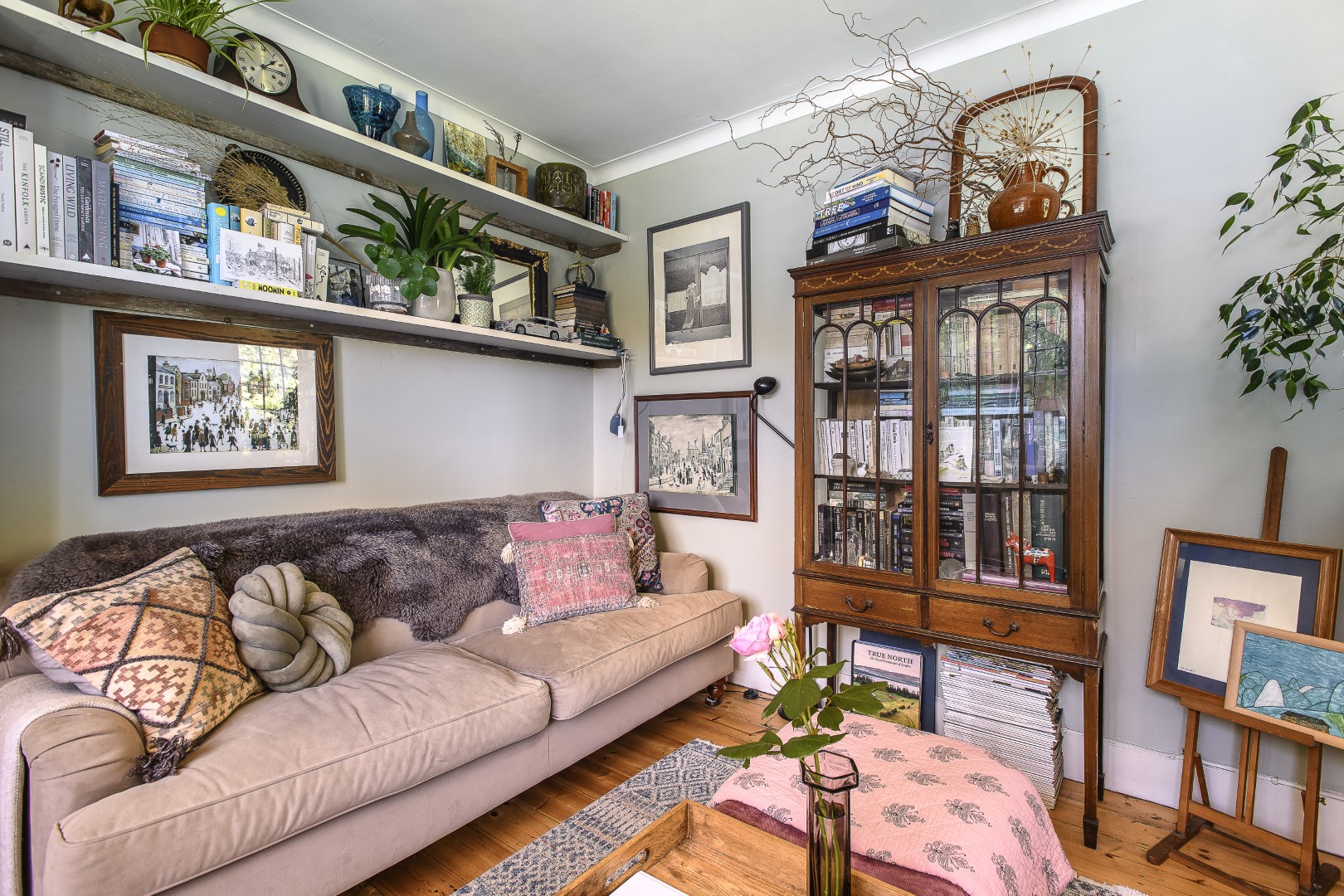 Although compact, Aga has made sure the cottage has plenty of cosy corners to sit and relax.