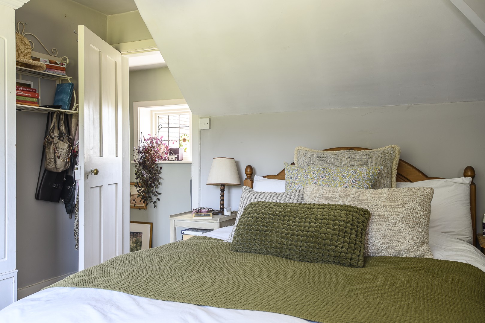The main bedroom is a private and cosy retreat.